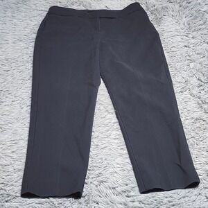 Talbots Dress Pants Womens 8P Navy Curvy Fit Cotton Blend Professional Chino